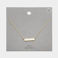 Brass Metal Enamel Mountain Crescent Moon Pendant Necklace