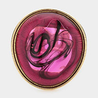 Marbled Stone Hinged Bracelet