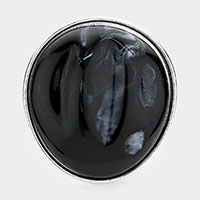 Marbled Stone Hinged Bracelet
