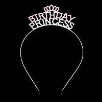 BIRTHDAY PRINCESS Rhinestone Embellished Message Headband
