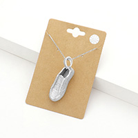 CZ Sneakers Pendant Necklace