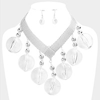 Clear Ball Collar Necklace