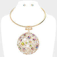 Bubble Stone Embellished Necklace
