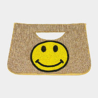 Smile Seed Beaded Tote / Crossbody Bag
