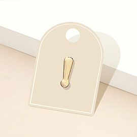 Metal Exclamation Mark Lapel Mini Pin Brooch