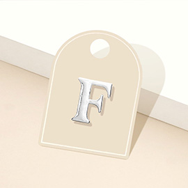 -F- Metal Monogram Initial Lapel Mini Pin Brooch