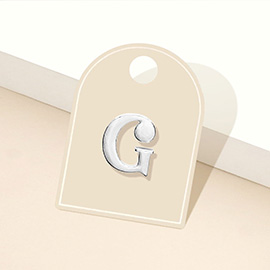-G- Metal Monogram Initial Lapel Mini Pin Brooch