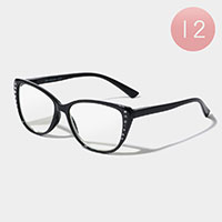 12PCS - Bling Reading Glasses