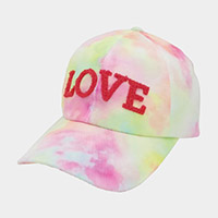 LOVE Message Tie Dye Baseball Cap