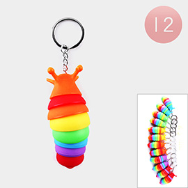 12PCS - Larva Keychains