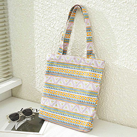 Aztec Patterned Eco Shoulder Bag