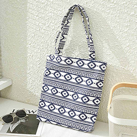 Aztec Patterned Eco Shoulder Bag