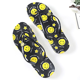 Love Your Smile Message Flip Flop Slippers