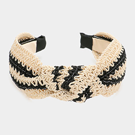 Zigzag Chevron Burnout Knot Headband