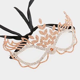 Rhinestone Pave Masquerade Mask