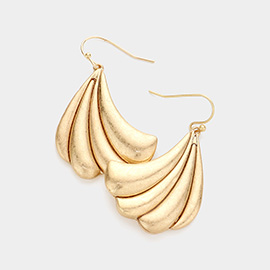 Abstract Metal Dangle Earrings