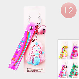12PCS - Sumshine Message Mermaid Keychains