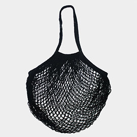 Solid Mesh Net Tote Bag