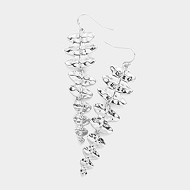 Abstract Metal Link Dangle Earrings