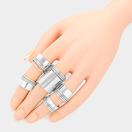 5PCS - Basic Chunky Ring Set