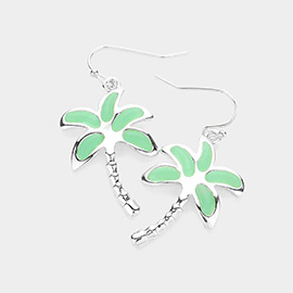 Palm Tree Dangle Earrings