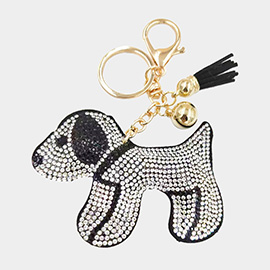 Bling Dog Tassel Keychain