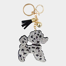 Bling Dog Tassel Keychain