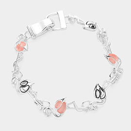 Flamingo Link Magnetic Bracelet