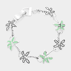 Palm Tree Link Magnetic Bracelet