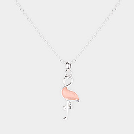Flamingo Pendant Necklace