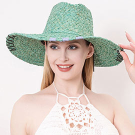 Raffia Pointed Straw Sun Hat