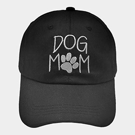 Paw Pointed Dog Mom Message Baseball Cap