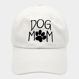 Paw Pointed Dog Mom Message Baseball Cap