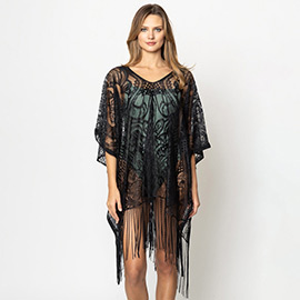 Lace Cover Up Poncho