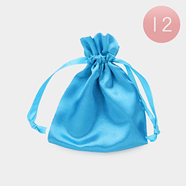 12PCS - Ribboned Satin Organza Gift Bags