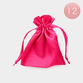 12PCS - 4 X 4.5 Ribboned Satin Organza Gift Bags