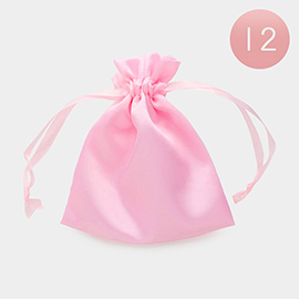 12PCS - Ribboned Satin Organza Gift Bags