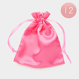 12PCS - Ribboned Satin Organza Gift Bags