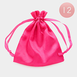 12PCS - Ribboned Satin Organza Gift Bags