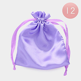 12PCS - Ribboned Satin Organza Gift Bags