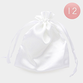 12PCS - Ribboned Satin Organza Gift Bags