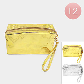 12PCS - Metallic Wrist Pouch Bags