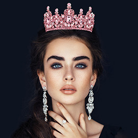 Multi Stone Cluster Crown Tiara