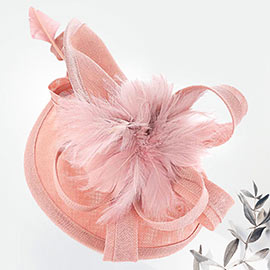 Feather Mesh Fascinator / Headband