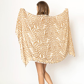 Abstract Printed Oblong Scarf