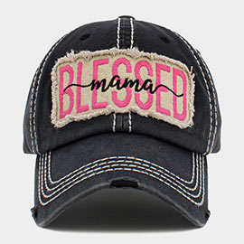 Blessed Mama Message Vintage Baseball Cap