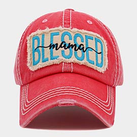 Blessed Mama Message Vintage Baseball Cap