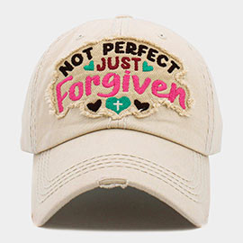 Not Perfect Just Forgiven Message Vintage Baseball Cap