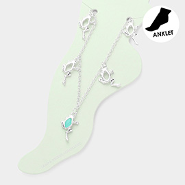 Frog Charm Station Anklet