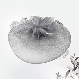 Feather Mesh Fascinator / Headband